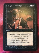 MAGIC MTG RARE ! 1994 Précepteur Diabolique 3e Édition FR bords noirs Excellent