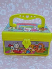 Petit Coffre/Tirelire/Plastique/Dimensions : 5,5 × 10,5 × 8 cm/Vintage/Années 90