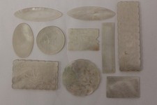 10 Jetons de jeu en nacre