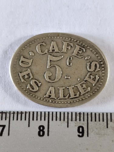 Jeton centimes cafe - 5,