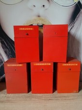 5 BOÎTES FER RANGEMENT