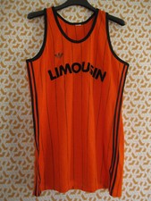 Maillot Limousin Adidas Ventex 70'S Basket cross course Orange Homme - S
