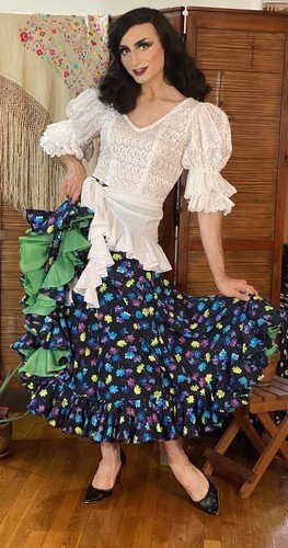 Flamenco skirt short - flamenco,