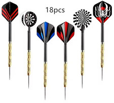 18 pcs Acier Pointe Fléchettes Jeu