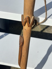 ANCIENNE CANNE SCULPTÉE POILU WW1 ART POPULAIRE