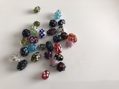 Lot perles verre - perles,