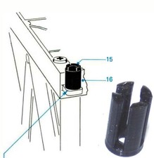 1x  Clip de Fixation de Façade pour Studer Revox A77 A76 Ref 1.077.115 au Détail