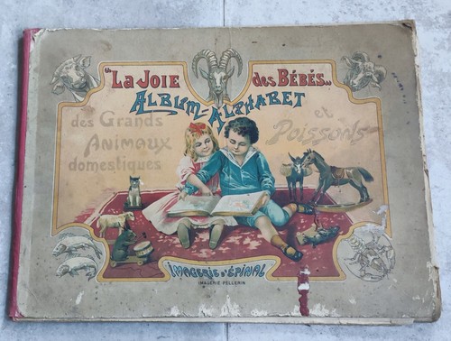 Ancien livre enfant - livre, joie