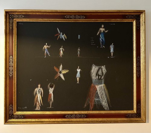 Jean hélion tableau pastel - -,