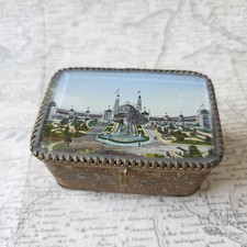 BOITE COFFRET Exposition Universelle Paris 1900 Palais Trocadéro Fixé Sous Verre