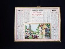 CALENDRIER ALMANACH DES POSTES ET TÉLÉGRAPHES 1936 DÉPARTEMENT HAUTE LOIRE