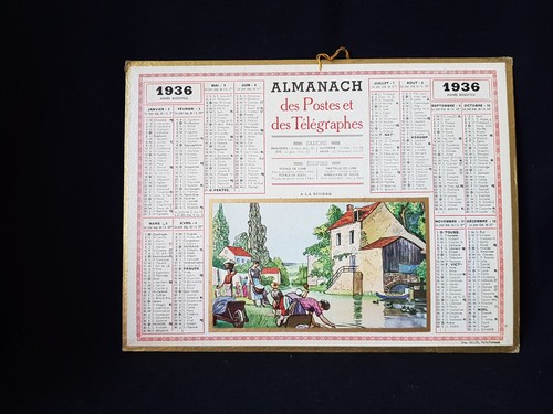 Calendrier almanach des postes - almanach,
