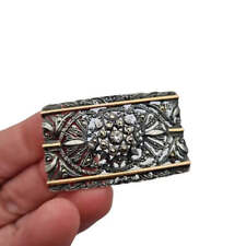 Ancienne broche en argent de style victorien pour femmes, sxx. Bijoux anciens.