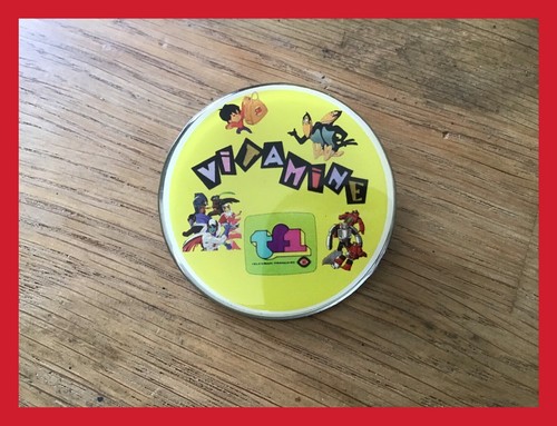 Badge pins vintage vitamine - pins,
