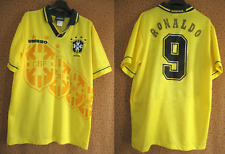 Maillot Bresil Umbro Ronaldo #9 Brasil 1994 Oldschool Jersey Vintage - M