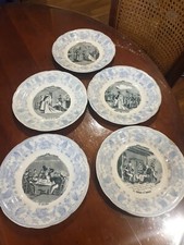 Ancienne Assiette Parlante Mariage Porcelaine Opaque De Giens