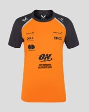 Mclaren F1 Femmes 2025 Officiel Équipe Kit T-Shirt Papaye Gris Sans GB Première