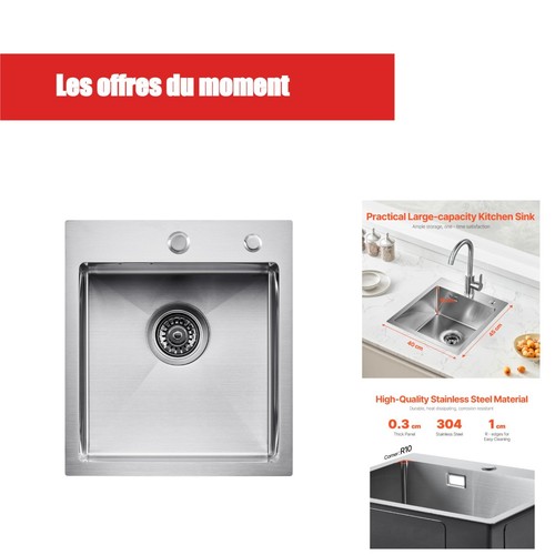 Vevor évier cuisine cm - Évier,
