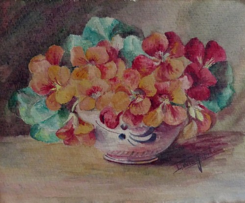 Aquarelle fleurs nature morte - aquarelle,