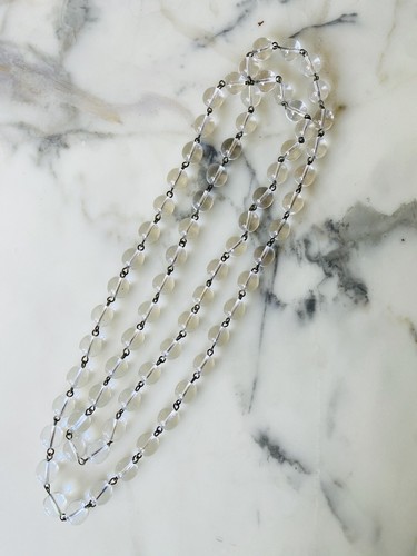 Sautoir ancien perles - , de