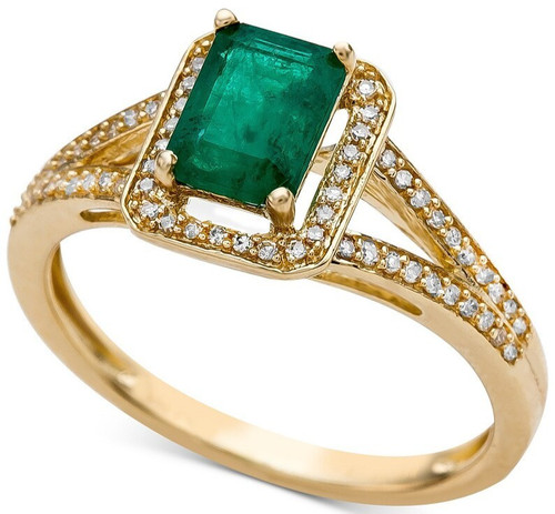 Bague sertie émeraude - sertie,