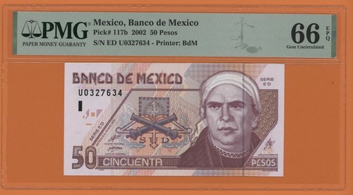 Mexico pesos 2002 - mexico, 50