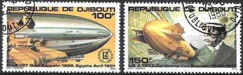 Timbres aviation dirigeables - aviation,
