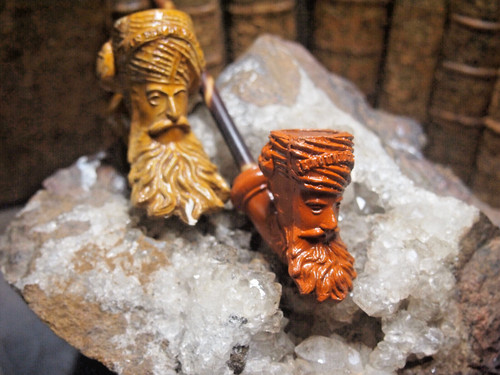 Pipes terre cuite sculptee - pipes,