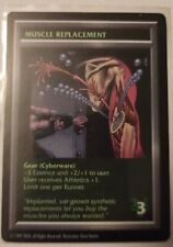 MUSCLE REMPLACEMENT Gear Cyberware SHADOWRUN Uncommun Card ccg Tcg Oop