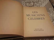 LIVRE LES MUSICIENS CELEBRES