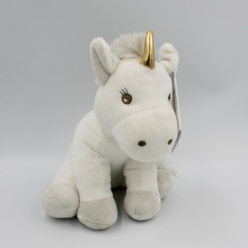 Doudou peluche licorne - , blanche
