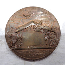 Très rare médaille du Ministère de la Guerre: Communications aériennes 1870-71.