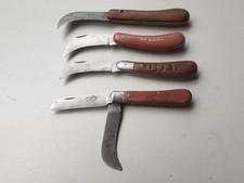 Lot ancien couteau lame courbe