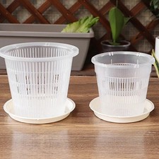 Pot de fleurs transparent