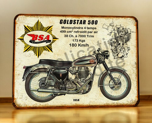 Plaque métal bsa - plaque, 500