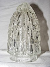 VERRE TRANSPARENT GLAÇON ABAT-JOUR ABAT-JOUR LAMPE FORME FLAMME DE GLACE MILIEU DU SIÈCLE