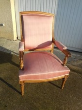 FAUTEUIL EN NOYER BLOND DU XIX