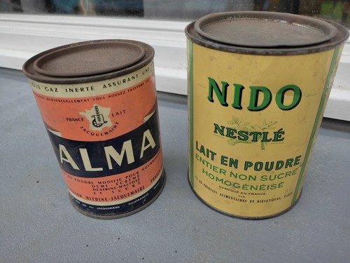 Boite lait ancienne vintage - boite,