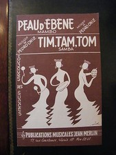 "Partition Peau d'Ebène Oniz Tim Tam Tom Samba Pedro Oniz"