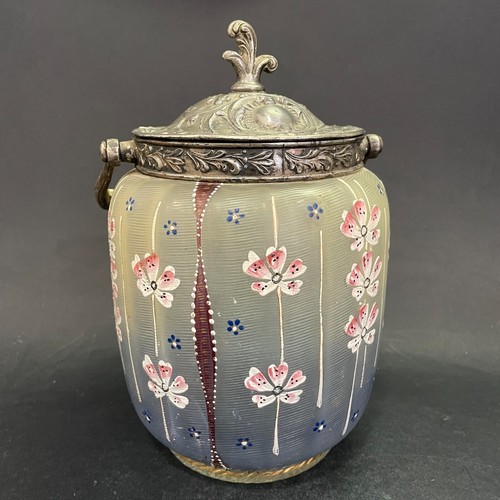 Pot biscuits verre peint - verre,
