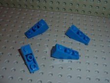 4 x LEGO Bleu Slope Brick ref