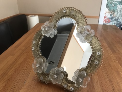 Miroir murano sur pied - miroir,