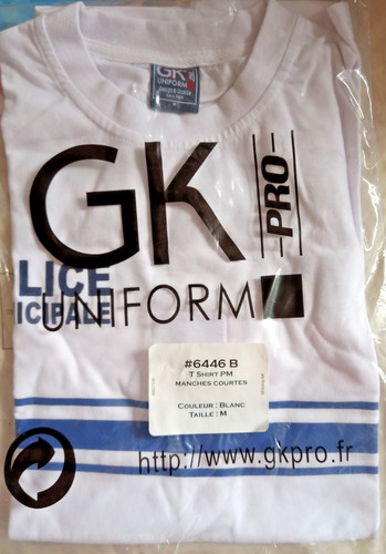 Tee shirt blanc police - shirt,