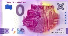 TRAIN DE L'ARDECHE / BILLET 0 € / NULL EURO-SCHEIN / UELD 2024-1