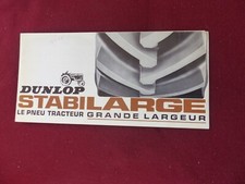 prospectus  :  DUNLOP STABILARGE le pneu tracteur grande largeur / tracteur