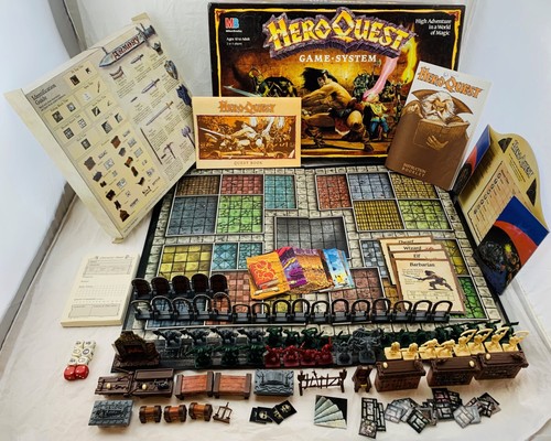 1989 hero quest board - hero, game