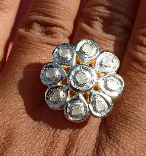 Bague argent 925 florale - bague, en