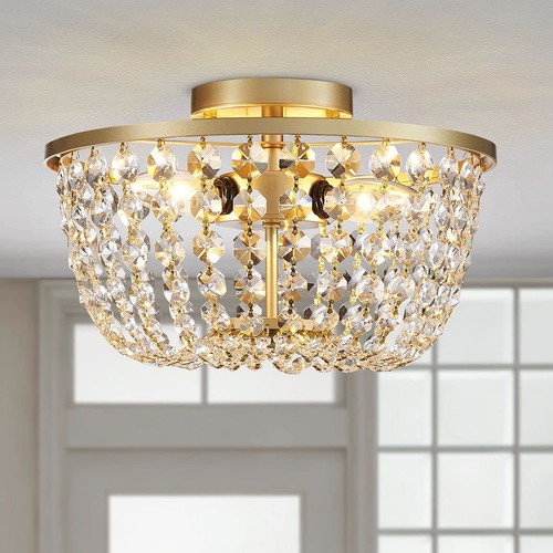 Lustre cristal plafonnier - en,