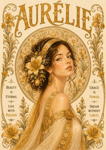 Affiche prénom aurélie - affiche,