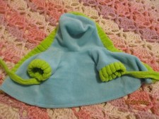 Peignoir velours bleu et vert pour peluche ours winnie l'ourson disney